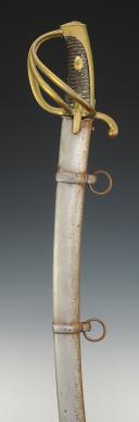 Photo 1 : LIGHT CAVALRY SABER SIGNED FROM THE MANUFACTURE OF VERSAILLES, model Year XI (1802), First Empire. 28217
