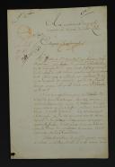 Prisonniers de guerre. 2ème Bataillon des Chasseurs de la Martinique. LETTRE SIGNÉE DES OFFICIERS DE CE BATAILLON FAITS PRISONNIERS PAR LES ANGLAIS ET LIBÉRÉS, SOUHAITANT ÊTRE RÉINTÉGRÉS DANS UN RÉGIMENT EN FRANCE, 1794. 18910-28