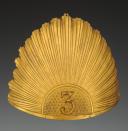 OFFICER CZAPSKA PLATE OF THE 3rd LANCERS REGIMENT, 1854 model, Second Empire. 34332-2