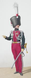 Photo 2 : 1830. Garde Royale. Chasseurs. Sous-Lieutenant, Chasseur,