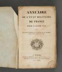 Photo 2 : ANNUAIRE MILITAIRE de France pour l'année 1832.