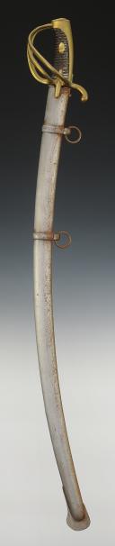Photo 2 : LIGHT CAVALRY SABER SIGNED FROM THE MANUFACTURE OF VERSAILLES, model Year XI (1802), First Empire. 28217