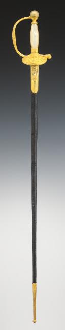 Photo 2 : NAVAL OFFICER'S SWORD, model 1819, Restoration period. 29399.