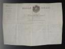 Photo 2 : BREVET DE LA CAISSE DE VÉTÉRANCE DE LA MAISON DU ROI ATTRIBUÉ AU GARDE DU CORPS DU ROI PIERRE DAVOLE, Restauration. 31185