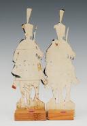 Photo 2 : 13ème et 14ème RÉGIMENTS DE HUSSARDS PREMIER EMPIRE : SOLDATS DE STRASBOURG FIGURINE DE CARTE EN CARTON gouaché par la famille WURTZ, deuxième tiers du XIXème siècle, vers 1815-1848. 31156-36