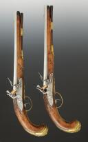Photo 2 : PAIRE DE PISTOLETS D'ARÇON DE JOHANN JACOB BEHR, vers 1720. 34625