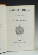 Photo 3 : ALMANACH IMPÉRIAL DE 1864 AU CHIFFRE « R » DU MARÉCHAL JACQUES-LOUIS RANDON, Second Empire.