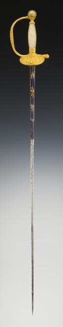Photo 3 : NAVAL OFFICER'S SWORD, model 1819, Restoration period. 29399.