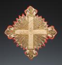 Photo 3 : CROSS OF THE SADDLE CLOTH FOR MUSKETEER SADDLES OF THE 1st COMPANY OF THE KING'S MILITARY HOUSEHOLD, Restoration period. 28879
