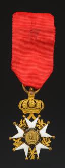 Photo 3 : TWO REPRODUCTIONS OF A KNIGHT'S CROSS OF THE LEGION OF HONOUR SECOND EMPIRE AND ONE OF AN OFFICER THIRD REPUBLIC. 26394-26395