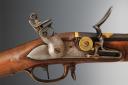 Photo 5 : FUSIL DE MOUSQUETAIRE DE LA MAISON MILITAIRE DU ROI, modèle 1814, Première Restauration. 30030