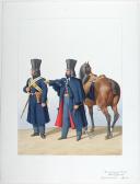 Photo 1 : 1830. Gendarmerie Royale. Départements de la Corse. Gendarme à Pied, Officier.