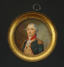 Photo 1 : OFFICIER DU CORPS À PIED DE LA GARDE NATIONALE PARISIENNE VERS 1797-1799 : PORTRAIT MINIATURE SUR IVOIRE, CONSULAT.