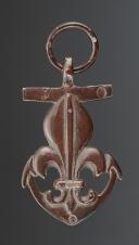 SERVICE BADGE FOR PERSONNEL WORKING AT THE PORT OF NANTES, Restauration. 30700