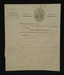 Armée de la Moselle, devant Luxembourg. LETTRE AUTOGRAPHE SIGNÉE DU GÉNÉRAL TAPONNIER ADRESSÉE AU GÉNÉRAL AMBERT, commandant en chef l'armée devant Luxembourg, Couteren le 27 pluviôse an 3 (15 février 1795). 18915-2