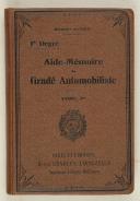 Photo 1 : ASTRUC. Aide-Mémoire du gradé automobiliste.  