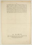 Photo 2 : ORDONNANCE DU ROY, portant réduction dans les régimens de Hussards. Du 30 novembre 1748. 8 pages