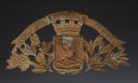 Photo 2 : PLAQUE DE CASQUE DE SAPEURS-POMPIERS DE LA COMMUNE DE CHAMPIGNY-EN-BEAUCE, type 1933, Troisième République. 25375-5