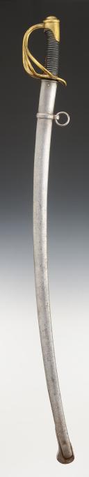 Photo 2 : SABRE TROUPE DE CAVALERIE LÉGÈRE, modèle 1822 modifié Troisième République. 30709-4