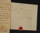 Photo 3 : DEUX LETTRES AUTOGRAPHES : L'UNE DU GÉNÉRAL DE CAVALERIE LOUIS BRO DE COMÈRES À SON ÉPOUSE LAURE, Thorn le 15 juin 1813, L'AUTRE DE SON ÉPOUSE À LOUIS, le 10 mars 1813. 18856-26