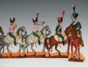 Photo 3 : 7ème RÉGIMENT DE CHASSEURS À CHEVAL PREMIER EMPIRE : SOLDATS DE STRASBOURG FIGURINE DE CARTE EN CARTON gouaché par la famille WURTZ, deuxième tiers du XIXème siècle, vers 1815-1848. 31156-37