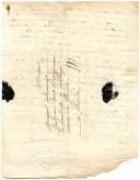 Photo 4 : BEL ENSEMBLE DE 4 LETTRES ADRESSÉES À M. D'ALMERAN, lieutenant dans le régiment de Brancas à Landrecies, Armée des Flandre, puis capitaine au Régiment des Salles cavalerie, 1746, 1760 et 1761.