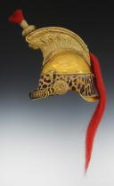 Photo 4 : CASQUE DE TROMPETTE DE DRAGONS, modèle du 20 novembre 1858, Second Empire. 26986