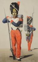 ARMAND-DUMARESQ - Uniformes de la Garde Impériale en 1857 : Régiment de Grenadiers en grande tenue. 27996-1