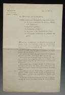 COURRIER D'INFORMATION DU MARÉCHAL PRINCE D'EKCMUHL, Ministre de la Guerre, POUR L'APPLICATION DU DÉCRET DU 25 AVRIL 1815 restituant aux corps de l'armée les dénominations qu'ils avaient perdues, les numéros qu'ils avaient échangés par l'effet de l'organisation de 1814.