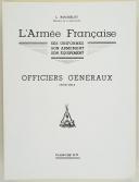 Photo 2 : L'ARMÉE FRANÇAISE Planche N° 71 : "OFFICIERS GÉNÉRAUX - 1803-1815" par Lucien ROUSSELOT et sa fiche explicative.  Édition de 1980.  Dimension: 24 x 32,2 cm.  Bon état.