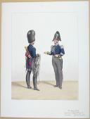 Photo 2 : 1830. Garde Royale. Grenadiers à Cheval (2e Régiment). Trompette, Maréchal des Logis-Trompette.