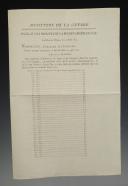 Photo 2 : NEWSLETTER BY MARSHAL PRINCE D'EKCMUHL, Minister of War, FOR THE IMPLEMENTATION OF THE DECREE OF APRIL 25, 1815 restoring to the army units the names they had lost, the numbers they had exchanged as a result of the 1814 reorganization.