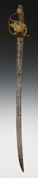 Photo 2 : OFFICER SABER OF THE NATIONAL GUARD KNOWN AS "À LA MONTMORENCY", French Revolution, model 1789 modified 1792. 32702