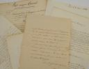 Photo 2 : NICOLAS CHARLES VICTOR OUDINOT  DUC DE REGGIO: SET OF SIX DOCUMENTS: record of service, letters of recommendation, ... 1814, 1815, 1821, 1841. 32283