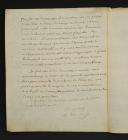 Photo 2 : Armée de la Moselle. LETTRE AUTOGRAPHE SIGNÉE DU GÉNÉRAL DE DIVISION VINCENT AU AU GÉNÉRAL COMMANDANT L'AILE GAUCHE DE L'ARMÉE DE LA MOSELLE TAPONIER, 21 vendémiaire an (?). 18915-3