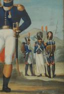 Photo 4 : « MANUSCRIT OTTO DE BADE » , GOUACHE ORIGINALE ALLEMANDE VERS 1807-1808, REPRÉSENTANT LES GRENADIERS À PIED DE LA GARDE IMPÉRIALE, Premier Empire.