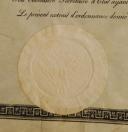 Photo 4 : KNIGHT'S PATENT OF THE MILITARY MERIT IN FAVOR OF MR. FEURRER JOSEPH, Lieutenant in the 8th Regiment of the Royal Guard Infantry, Restoration. 29238-8