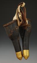 Photo 4 : PAIRE DE FONTES POUR PISTOLETS, Premier Empire. 33730