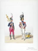 1816. Garde Royale. Infanterie (1e Régiment). Musicien, Tambour des Grendadiers