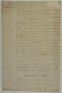 Photo 1 : HABILLEMENT pour les officiers des régimens de Chasseurs proposé à M. le Duc de Guiner, le 2 avril 1789. Chasseurs à cheval. 4 pages