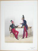 1830. Garde Royale. Chasseurs. Maréchal des Logis Chef, Brigadier-Trompette.