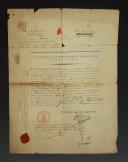 Gendarmerie Nationale 2è Division. RAPPORT DU CONSEIL EXÉCUTIF PROVISOIRE DE LA COMMISSION DE BRIGADIER qui renouvelle PAUL SIMON LEMERLE comme brigadier dans la 26e Division de la Gendarmerie, 3 nivôse an 2 (23 décembre 1793). 18915-4