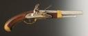 PISTOLET DE BORD, MARINE, modèle de 1786, deuxième type, entre 1796 et 1798. Première République, Directoire. 34628