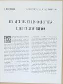 Photo 2 : BRUNON (Jean et Raoul) - " Les archives et les collections Raoul et Jean Brunon " - Marseille - 1958