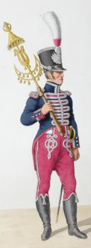 Photo 2 : 1816. Garde Royale. Infanterie (1e Régiment). Musicien, Tambour des Grendadiers