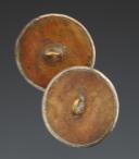 Photo 2 : DEUX BOUTONS D'INFANTERIE LÉGÈRE DU CORPS ROYAL DE FRANCE, Restauration (1814). 32151-7