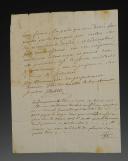 Photo 2 : Prisonniers de guerre. LETTRE AUTOGRAPHE SIGNÉE DUPIN ADRESSÉE À MM. LES CONSULS D'ISSOIRE AVANT L'ARRIVÉE DE PRISONNIERS DE GUERRE, 10 juin 1747. 18910-22