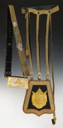 Photo 2 : BALDRIC AND SWORD HANGER OF AN OFFICER'S FULL DRESS UNIFORM OF THE IMPERIAL GUARD GUIDES, second model 1857, Second Empire. 33003