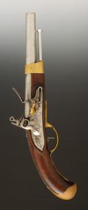 Photo 2 : PISTOLET DE BORD, MARINE, modèle de 1786, deuxième type, entre 1796 et 1798. Première République, Directoire. 34628