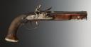 Photo 3 : PAIR OF OFFICER'S FLINTLOCK PISTOLS, SIGNED "DUMAREST À PARIS", Restoration period. 30872
